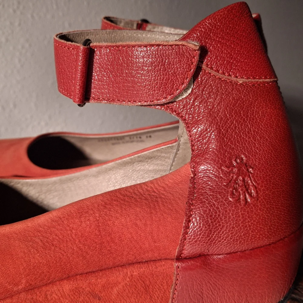 Fly London "Bana661Fly" Red Shoes - Picture 2 of 8